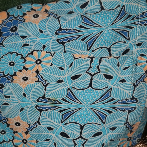 Free People Floral Boho Button Up Back Sleeveless Stretch Blue Mini Dress Size 6 - Picture 13 of 16